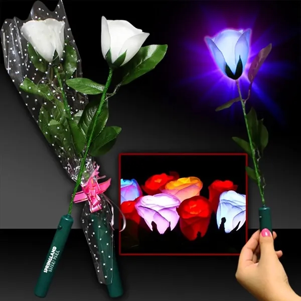 14" silk rose with light up LED.... from ASI 42016 Brighter Promotions Inc