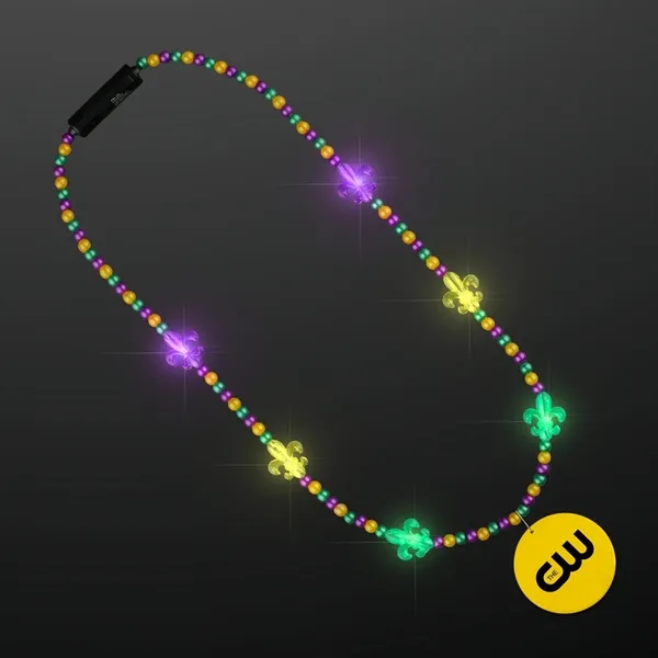 Light Up Fleur de Lis Jewelry, Mardi Gras Medallion; Imprinted Pricing... from ASI 34194 ALightPromos