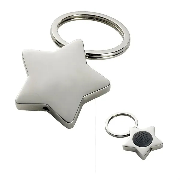 2.75" x 1.5" star-shaped chrome metal key light.... from ASI 68507 The Magnet Group