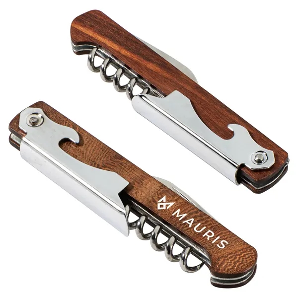 3-in-1 Bottle Opener with Wooden Handle... from ASI 36730 Ariel Premium Supply Inc
