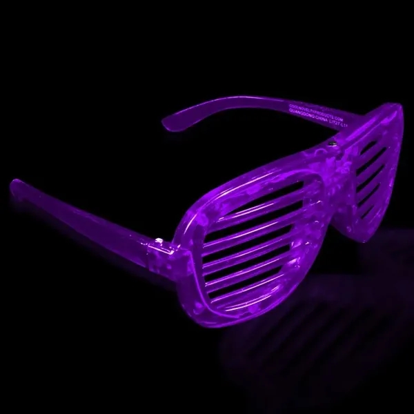 Plastic LED light-up slotted glasses.... from ASI 42016 Brighter Promotions Inc / Chemical Light™