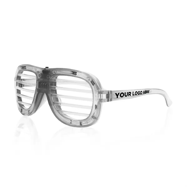 Plastic LED light-up slotted glasses.... from ASI 42016 Brighter Promotions Inc / Chemical Light™