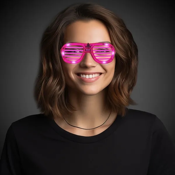 Plastic LED light-up slotted glasses.... from ASI 42016 Brighter Promotions Inc / Chemical Light™