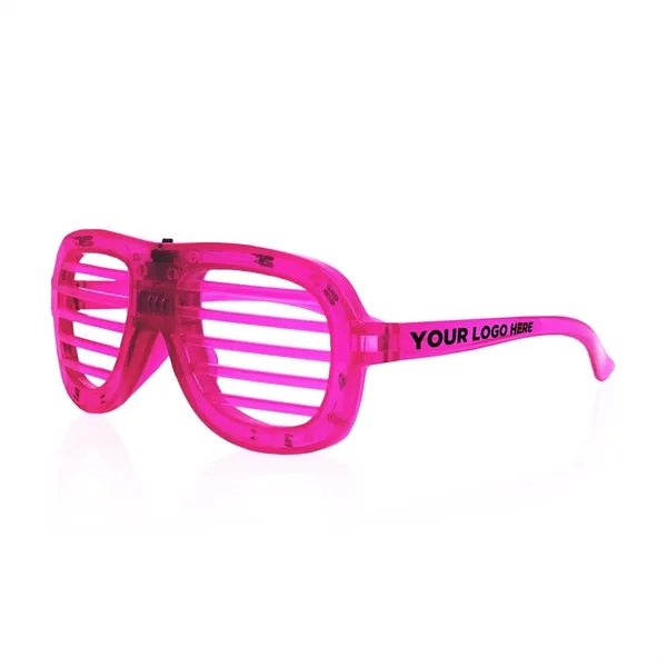Plastic LED light-up slotted glasses.... from ASI 42016 Brighter Promotions Inc / Chemical Light™