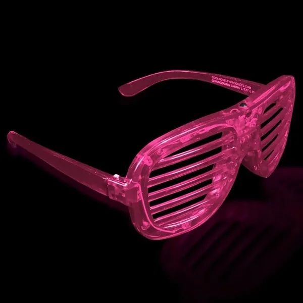 Plastic LED light-up slotted glasses.... from ASI 42016 Brighter Promotions Inc / Chemical Light™