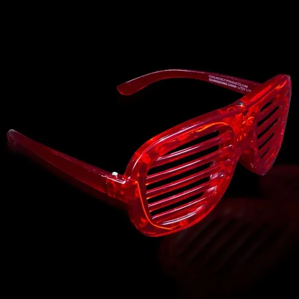 Plastic LED light-up slotted glasses.... from ASI 42016 Brighter Promotions Inc / Chemical Light™