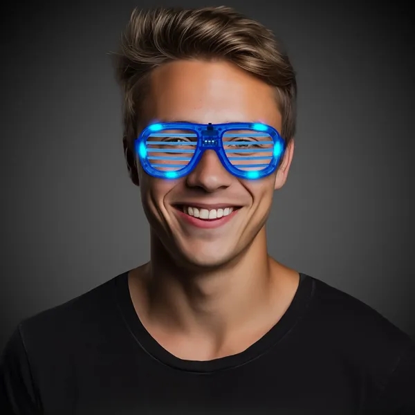 Plastic LED light-up slotted glasses.... from ASI 42016 Brighter Promotions Inc / Chemical Light™