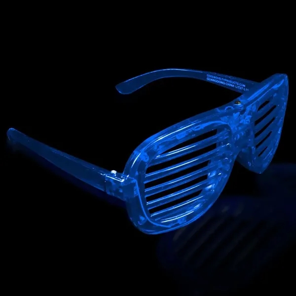 Plastic LED light-up slotted glasses.... from ASI 42016 Brighter Promotions Inc / Chemical Light™
