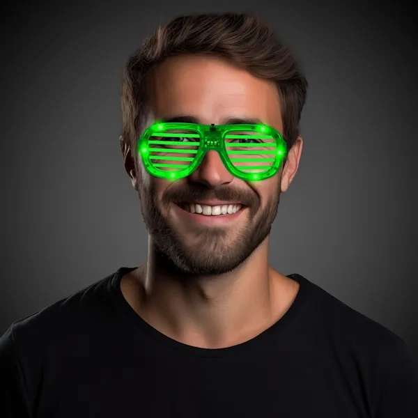 Plastic LED light-up slotted glasses.... from ASI 42016 Brighter Promotions Inc / Chemical Light™