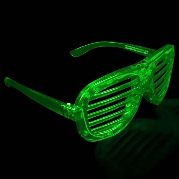 Plastic LED light-up slotted glasses.... from ASI 42016 Brighter Promotions Inc / Chemical Light™