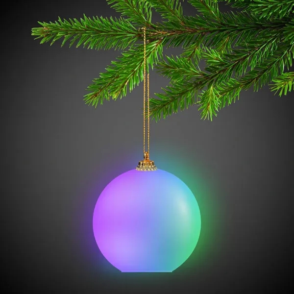 3"plastic Christmas ornament with color-changing LED lights.... from ASI 42016 Brighter Promotions Inc / Chemical Light™ Liquid Light