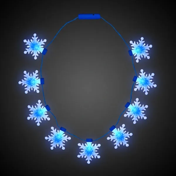 31" LED light up snowflake necklace... from ASI 42016 Brighter Promotions Inc