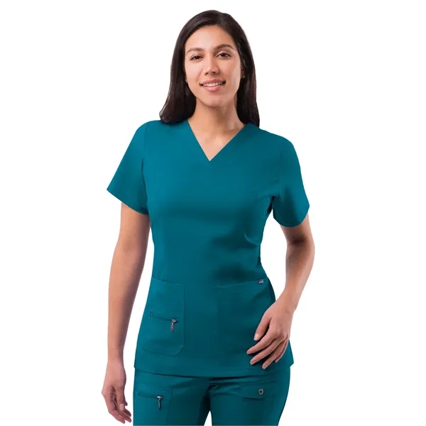 Adar Pro Women's Elevated V-Neck Scrub Top... from ASI 86018 Scrub Authority / Uniform Stores