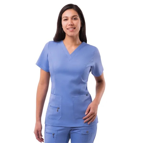 Adar Pro Women's Elevated V-Neck Scrub Top... from ASI 86018 Scrub Authority / Uniform Stores