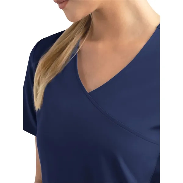 Maevn Matrix Impulse Women's Knit Panel Mock Wrap Top... from ASI 86018 Scrub Authority / Uniform Stores