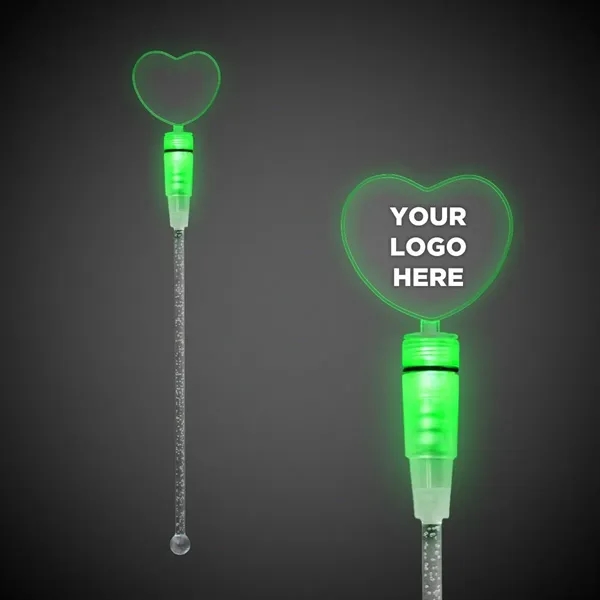 9" clear acrylic cocktail stirrer with LED lights and topper.... from ASI 42016 Brighter Promotions Inc / Chemical Light™