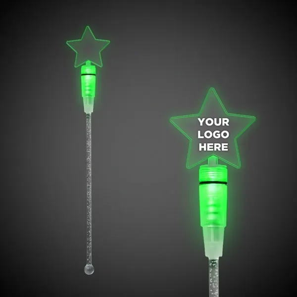 9" clear acrylic cocktail stirrer with LED lights and topper.... from ASI 42016 Brighter Promotions Inc / Chemical Light™