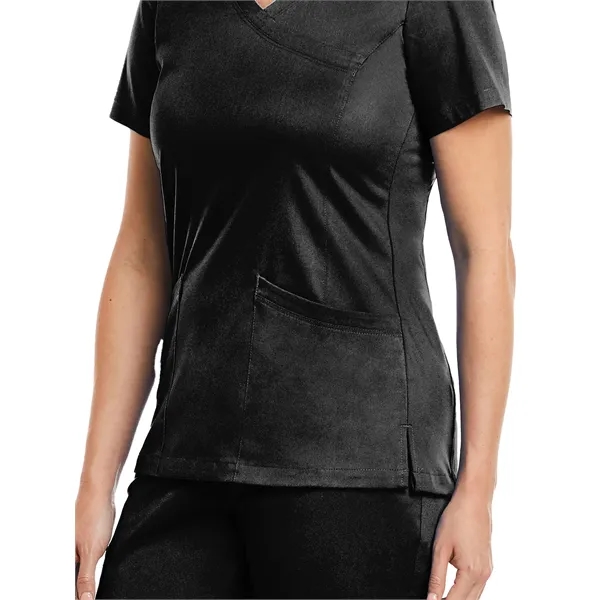 Maevn Matrix Women's Curved Mock Wrap Top... from ASI 86018 Scrub Authority / Uniform Stores