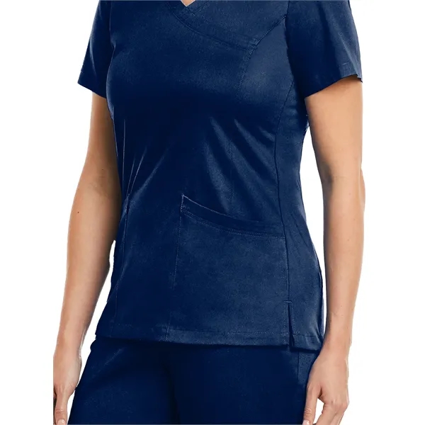 Maevn Matrix Women's Curved Mock Wrap Top... from ASI 86018 Scrub Authority / Uniform Stores