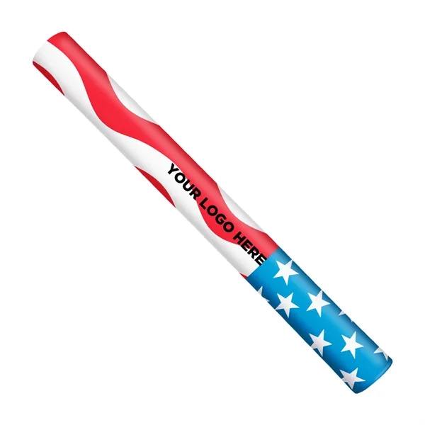 16" lumiton foam baton with American flag design and LED lights.... from ASI 42016 Brighter Promotions Inc / Chemical Light™