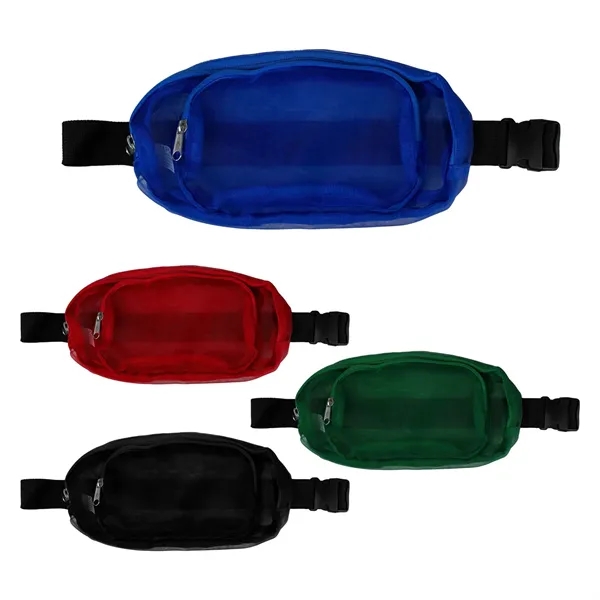 Recycled Multi-Pocket Mesh Fanny Pack... from ASI 30208 A P Specialties / AP Specialties