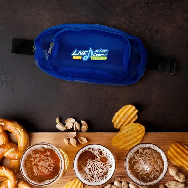 Recycled Multi-Pocket Mesh Fanny Pack... from ASI 30208 A P Specialties / AP Specialties