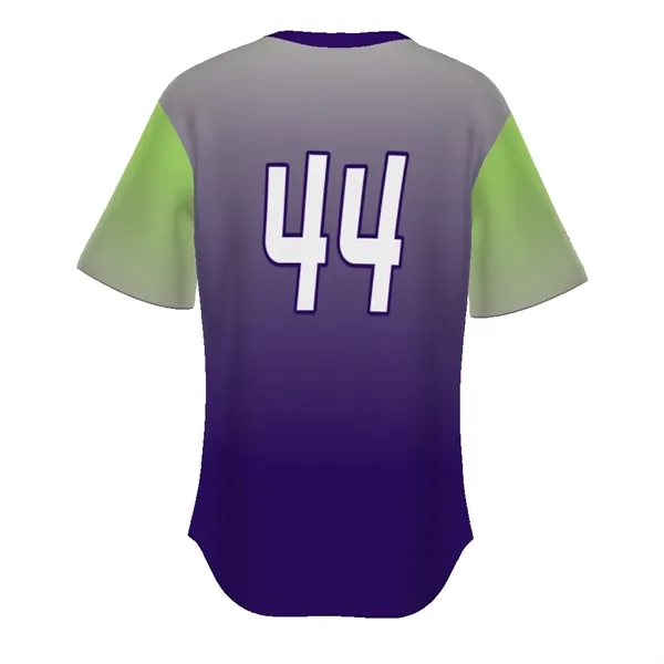 Adult FreeStyle Sublimated Pin-Dot 2-Button Baseball Jersey.... from ASI 37461 Augusta Sportswear / Holloway Sportswear