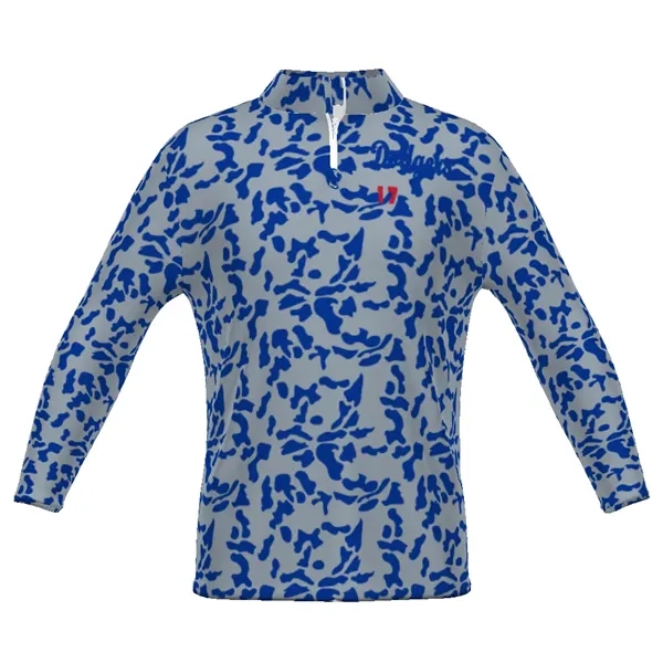 Adult Sublimated 1/4 zip pullover. 100% polyester wicking smooth knit.... from ASI 37461 Augusta Sportswear