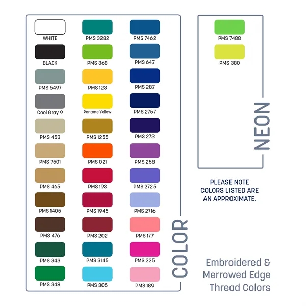 1.125" x 5.25" polyester luggage tag with merrowed edge, grommet and... from ASI 92980 WOV-IN® / Universal Strap/Wov-In Line