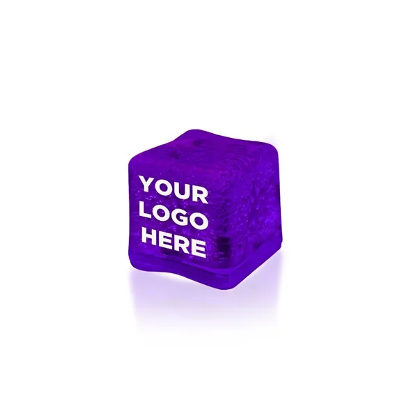 Frosted plastic ice cubes with LED lights and customization.... from ASI 42016 Brighter Promotions Inc / Chemical Light™ Liquid Light