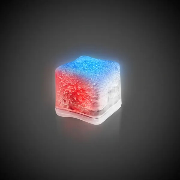 Frosted plastic ice cubes with LED lights and customization.... from ASI 42016 Brighter Promotions Inc / Chemical Light™ Liquid Light