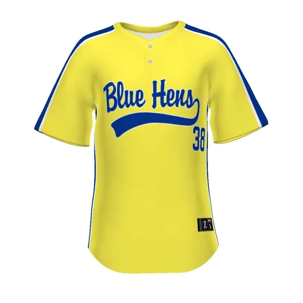 Adult Full-Button Baseball Jersey (New Fit).  100% Polyester Pin-Dot Wicking... from ASI 37461 Augusta Sportswear / Holloway Sportswear