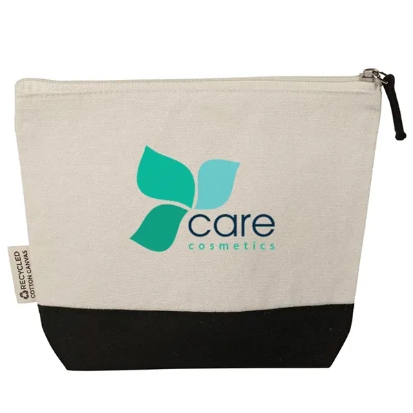 Eco friendly recycled canvas pouch for cosmetics, tech, or travel. Ideal... from ASI 67557 LimeLight Ent