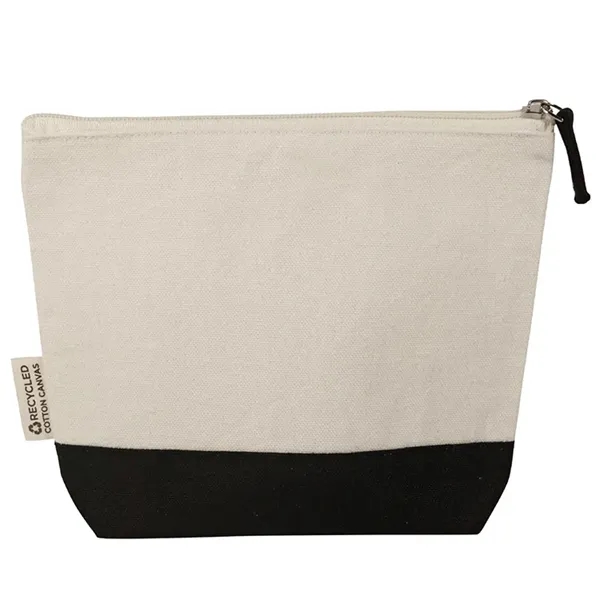 Eco friendly recycled canvas pouch for cosmetics, tech, or travel. Ideal... from ASI 67557 LimeLight Ent