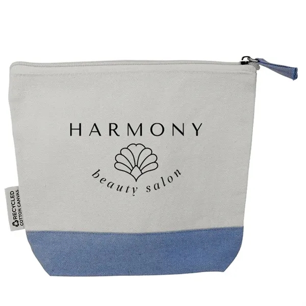 Eco friendly recycled canvas pouch for cosmetics, tech, or travel. Ideal... from ASI 67557 LimeLight Ent