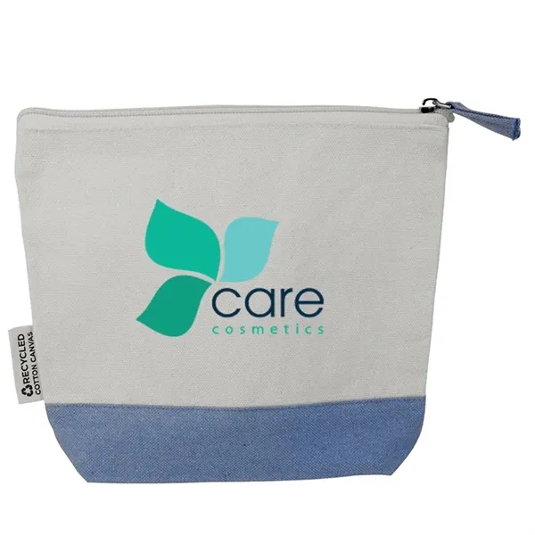 Eco friendly recycled canvas pouch for cosmetics, tech, or travel. Ideal... from ASI 67557 LimeLight Ent