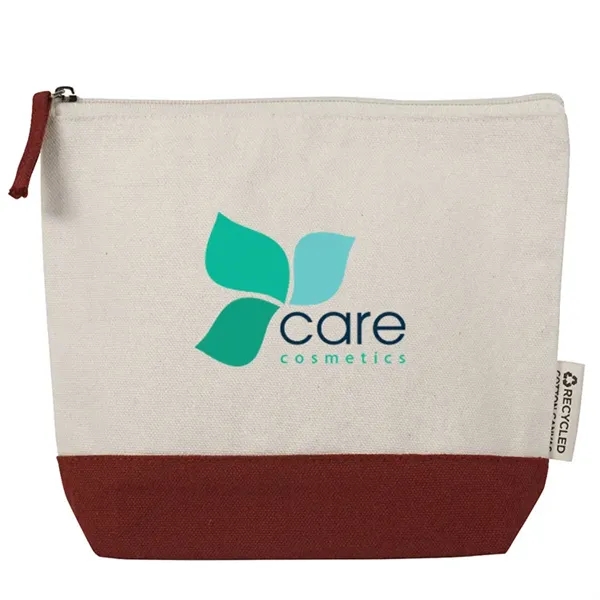Eco friendly recycled canvas pouch for cosmetics, tech, or travel. Ideal... from ASI 67557 LimeLight Ent