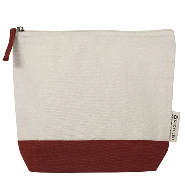 Eco friendly recycled canvas pouch for cosmetics, tech, or travel. Ideal... from ASI 67557 LimeLight Ent