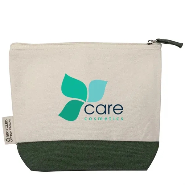 Eco friendly recycled canvas pouch for cosmetics, tech, or travel. Ideal... from ASI 67557 LimeLight Ent