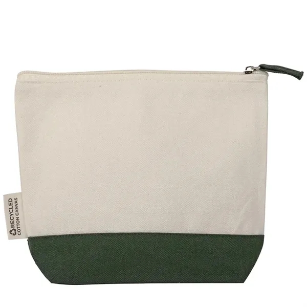 Eco friendly recycled canvas pouch for cosmetics, tech, or travel. Ideal... from ASI 67557 LimeLight Ent