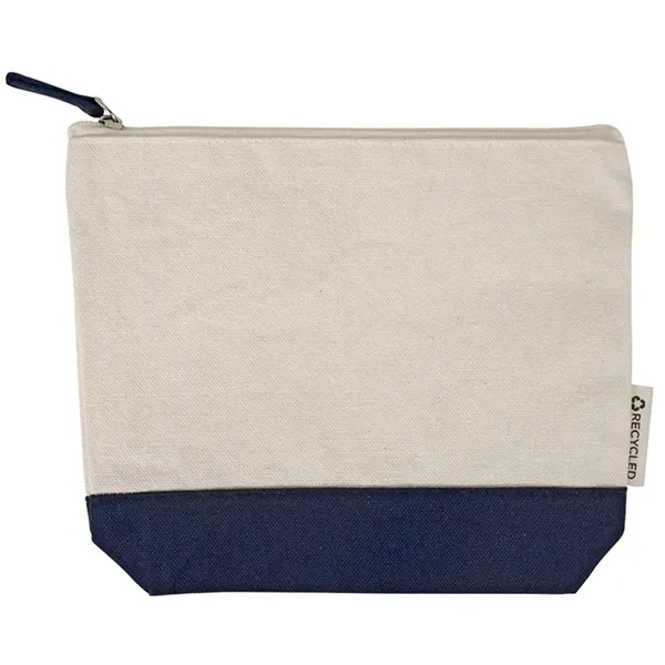 Eco friendly recycled canvas pouch for cosmetics, tech, or travel. Ideal... from ASI 67557 LimeLight Ent