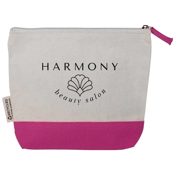 Eco friendly recycled canvas pouch for cosmetics, tech, or travel. Ideal... from ASI 67557 LimeLight Ent