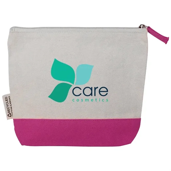 Eco friendly recycled canvas pouch for cosmetics, tech, or travel. Ideal... from ASI 67557 LimeLight Ent