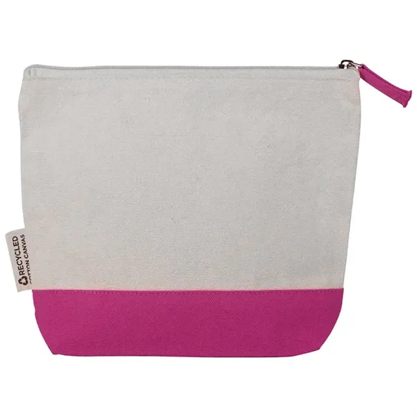 Eco friendly recycled canvas pouch for cosmetics, tech, or travel. Ideal... from ASI 67557 LimeLight Ent