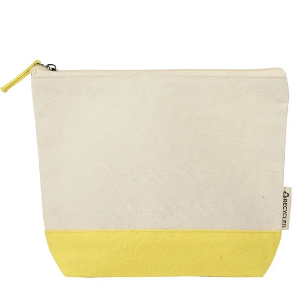 Eco friendly recycled canvas pouch for cosmetics, tech, or travel. Ideal... from ASI 67557 LimeLight Ent