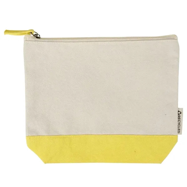 Eco friendly recycled canvas pouch for cosmetics, tech, or travel. Ideal... from ASI 67557 LimeLight Ent