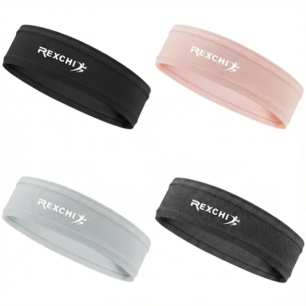 Unisex nylon spandex fitness sweatband plus 1 color silkscreen imprint on... from ASI 37218 Athena Promo (tm)