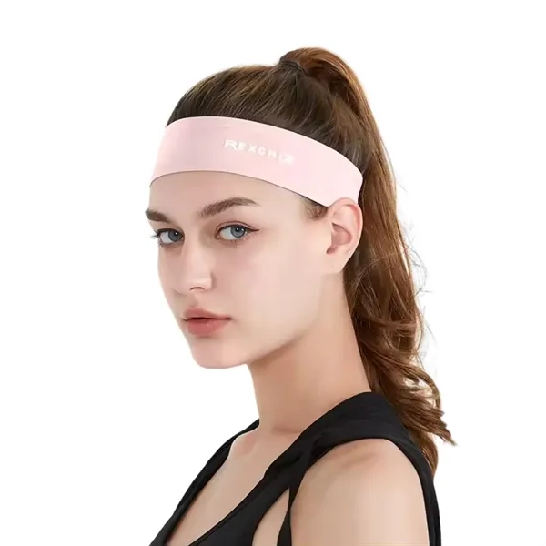 Unisex nylon spandex fitness sweatband plus 1 color silkscreen imprint on... from ASI 37218 Athena Promo (tm)