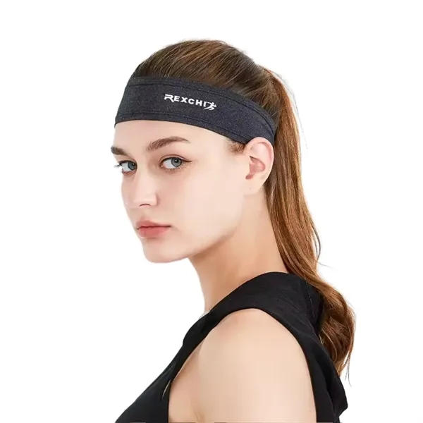 Unisex nylon spandex fitness sweatband plus 1 color silkscreen imprint on... from ASI 37218 Athena Promo (tm)