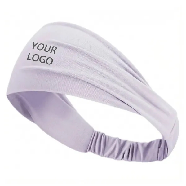 Wide elastic nylon spandex headband plus 1 color silkscreen imprint on... from ASI 37218 Athena Promo (tm)